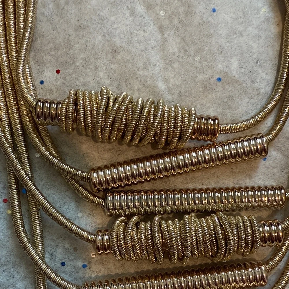 Elegant Gold Multi-Strand Necklace
